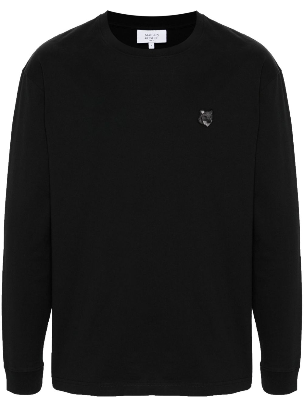 Maison-Kitsune Maison Kitsuné Bold Fox-patch T-shirt Black Men T-Shirts