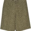Maison Kitsuné floral-print Bermuda Shorts Green Men Bermuda Shorts Maison-Kitsune