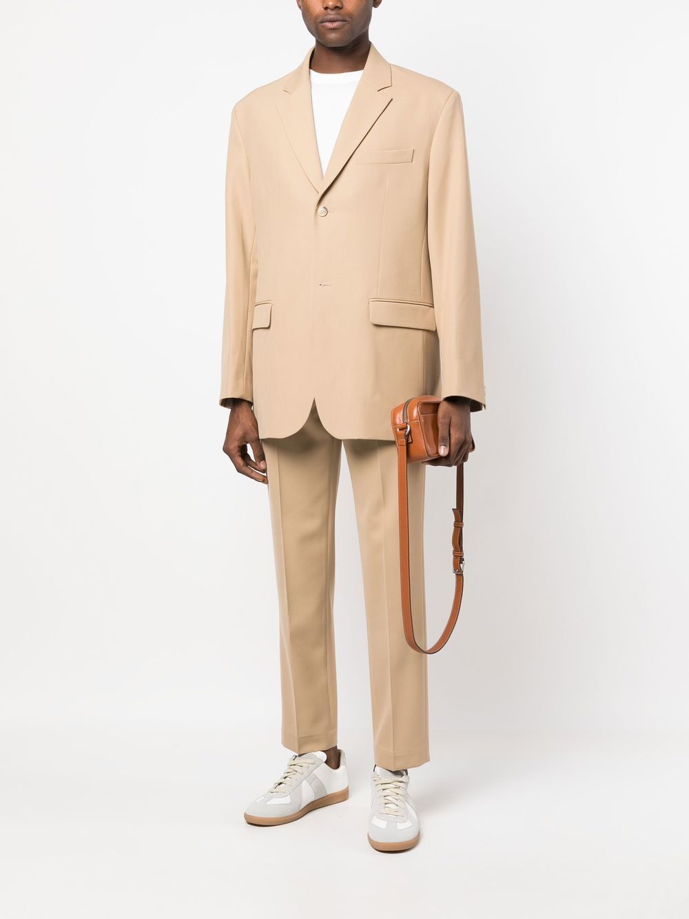Maison Kitsuné Tailored Suit Trousers Neutrals Maison-Kitsune Men Tailored Pants