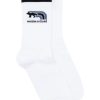 Men Socks Maison-Kitsune Maison Kitsuné Flash Fox Socks White