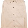 Maison-Kitsune Shirts Men Maison Kitsuné button-up Cotton Overshirt Neutrals