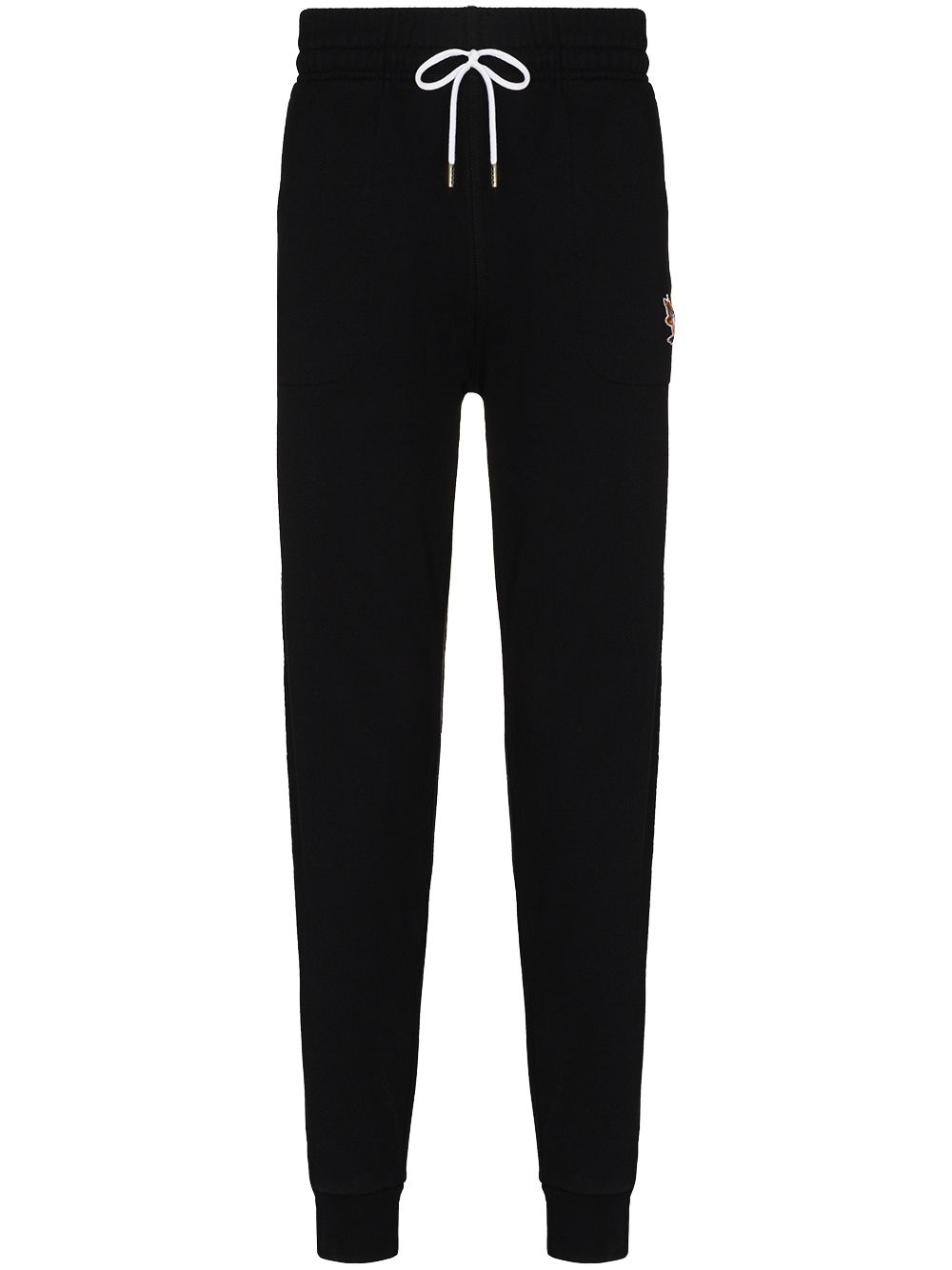 Maison Kitsuné Chillax Fox Tapered Track Pants Black Maison-Kitsune Men Sweatpants