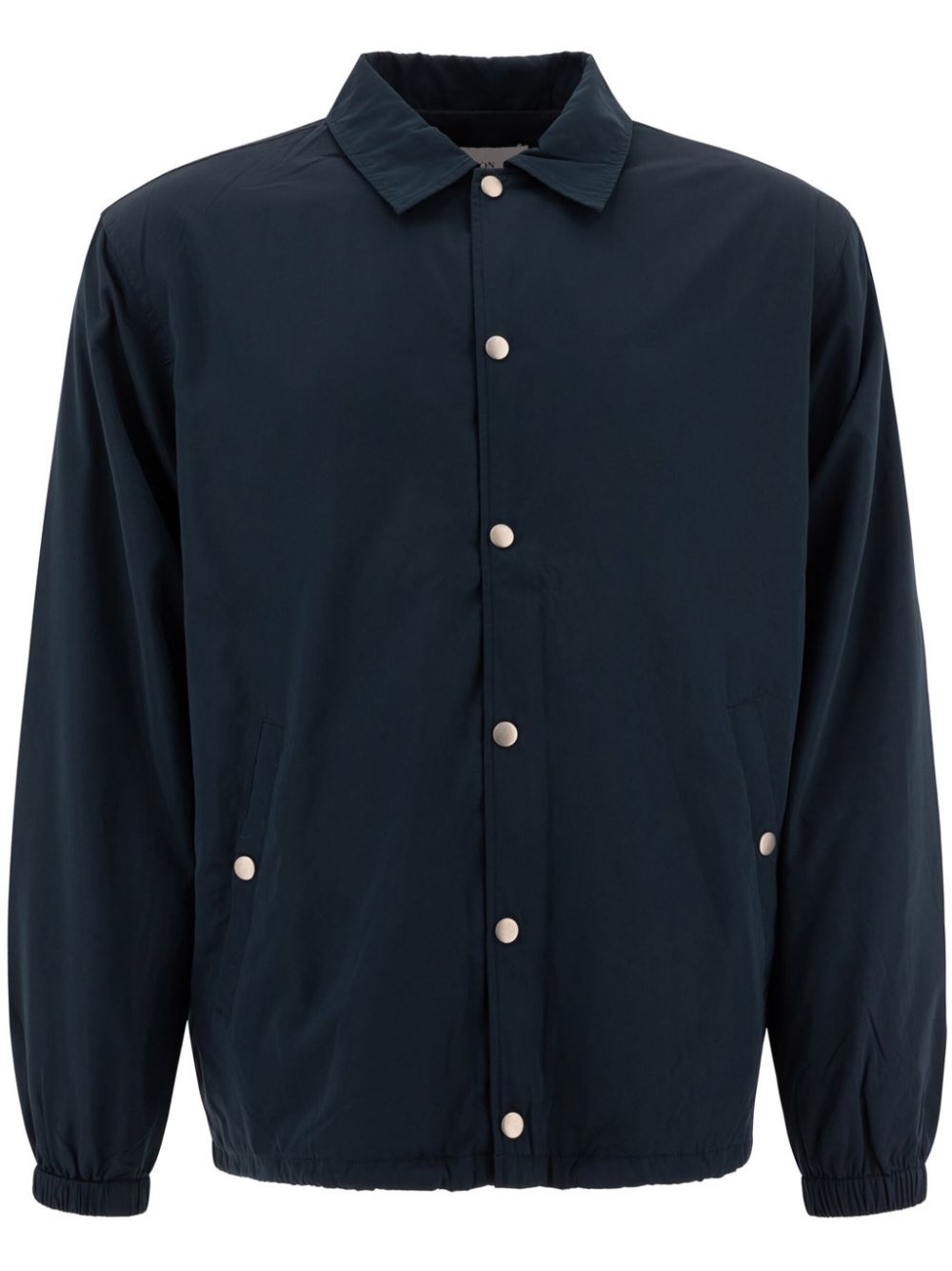Men Shirt Jackets Maison-Kitsune Maison Kitsuné logo-print Shirt Jacket Blue