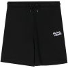 Maison-Kitsune Maison Kitsuné logo-embroidered Cotton Shorts Black Men Bermuda Shorts