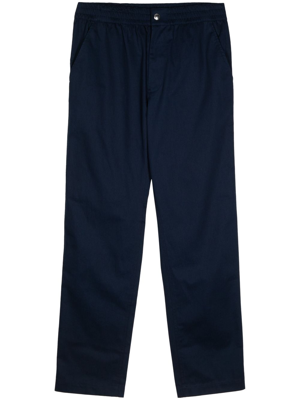 Maison Kitsuné straight-leg Cotton Chinos Blue Maison-Kitsune Men Chinos