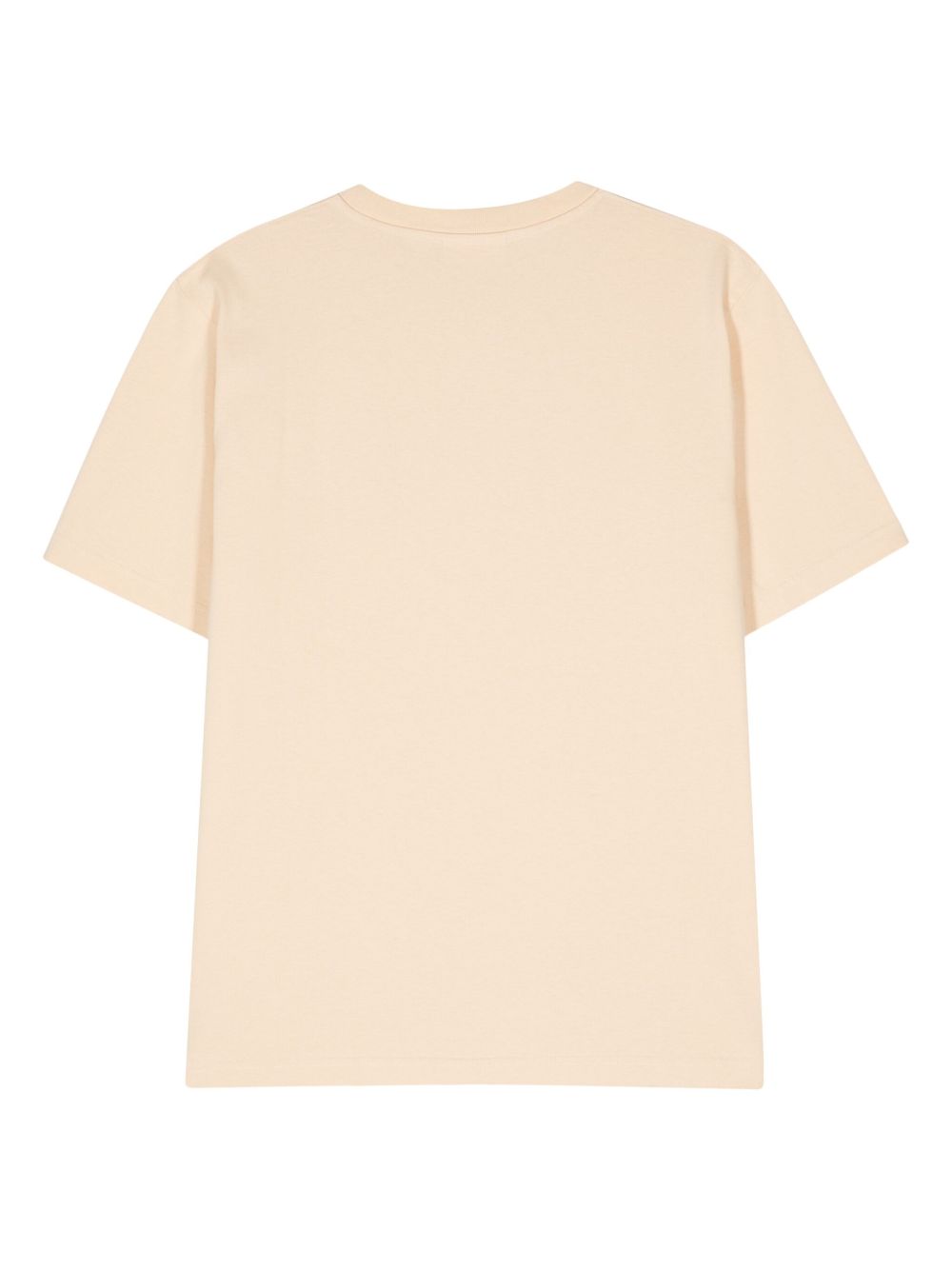 Maison-Kitsune T-Shirts Men Maison Kitsuné Flash fox-motif Cotton T-shirt Neutrals