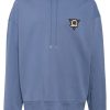 Men Hoodies Maison-Kitsune Maison Kitsuné Long Sleeve Cotton Hooddie Blue