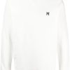 Maison Kitsuné fox-patch Cotton Sweatshirt Neutrals Maison-Kitsune Men Sweatshirts