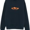 Men Sweatshirts Maison-Kitsune Maison Kitsuné Outdoor Profile Fox Sweatshirt Blue
