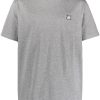 Maison-Kitsune Maison Kitsuné Bold Fox Patch Cotton T-shirt Grey Men T-Shirts