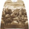 Men T-Shirts Maison-Kitsune Maison Kitsuné Graphic Print T-shirt Neutrals