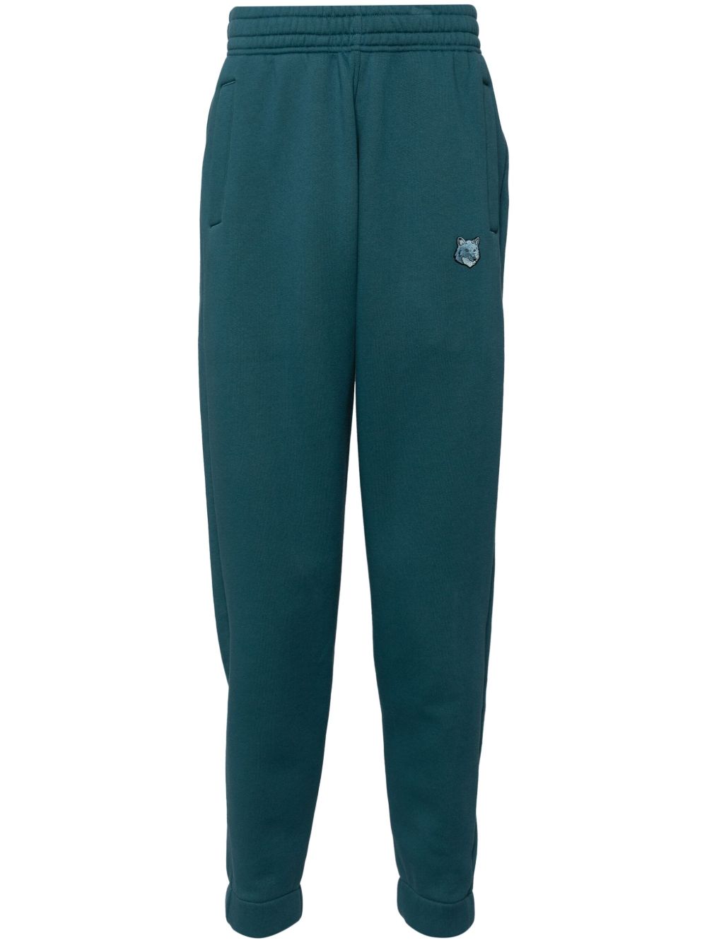 Maison-Kitsune Sweatpants Men Maison Kitsuné Bold Fox Head Patch Comfort Jog Pants Blue