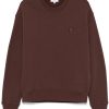 Maison Kitsuné Fox-patch Sweatshirt Brown Maison-Kitsune Men Sweatshirts