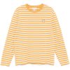 Maison-Kitsune T-Shirts Men Maison Kitsuné Bold Fox Head Patch Regular Marin T-shirt Yellow