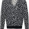 Maison Kitsuné Abstract Daisy Cardigan Blue Maison-Kitsune Men Cardigans