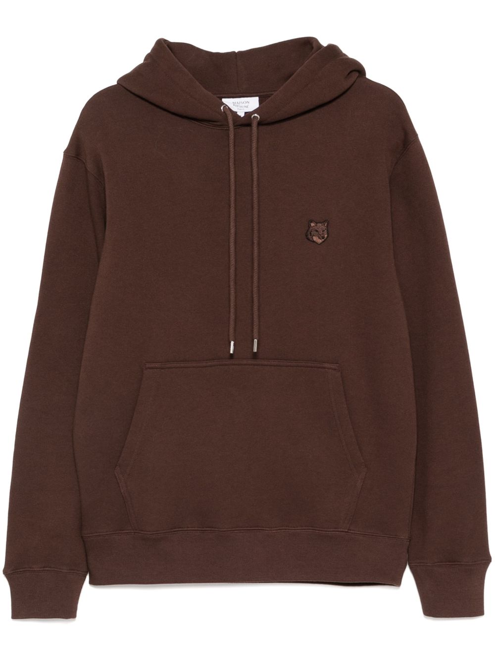 Maison Kitsuné Bold Fox Head Patch Comfort Hoodie Brown Maison-Kitsune Men Hoodies