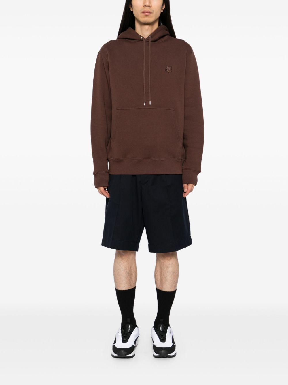 Maison Kitsuné Bold Fox Head Patch Comfort Hoodie Brown Maison-Kitsune Men Hoodies