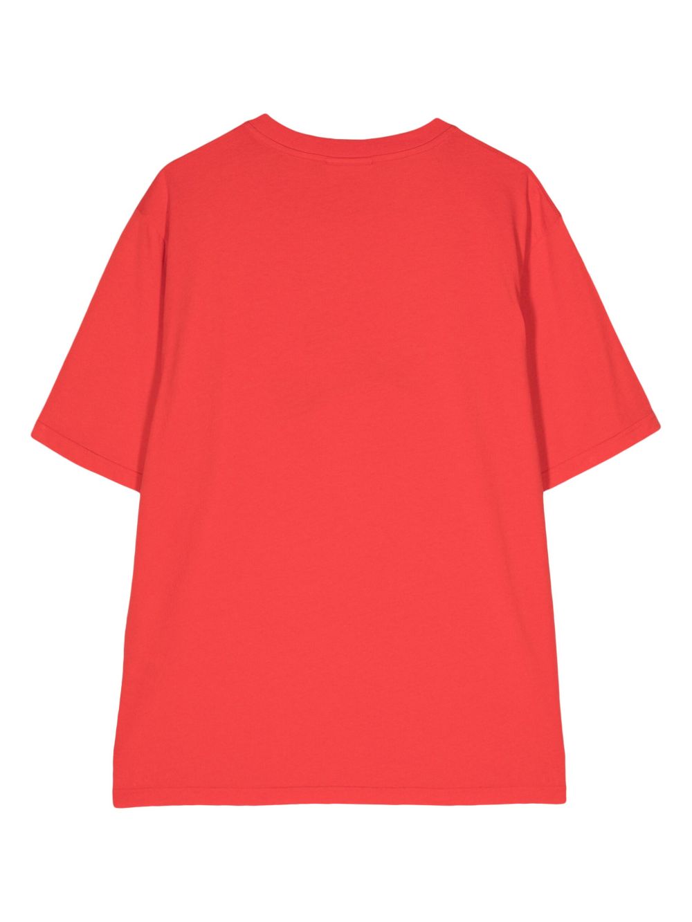 Men T-Shirts Maison-Kitsune Maison Kitsuné Pop Wave-print Cotton T-shirt Red