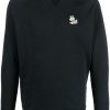 Maison-Kitsune Maison Kitsuné Chest Patch Sweatshirt Black Men Sweatshirts