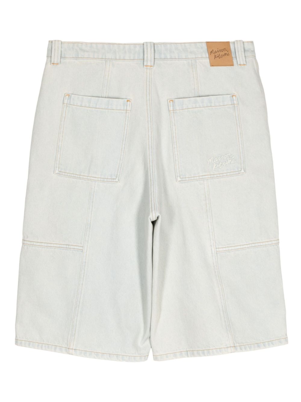 Men Bermuda Shorts Maison-Kitsune Maison Kitsuné knee-length Denim Bermuda Shorts Blue