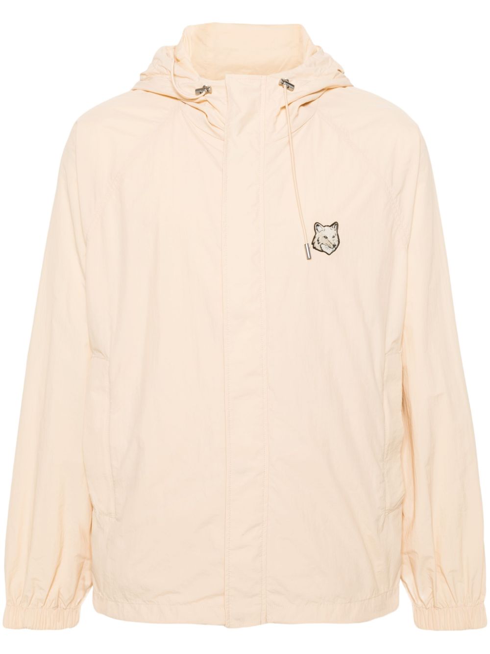 Maison Kitsuné Chillax Fox Hooded Windbreaker Neutrals Men Sport Jackets & Windbreakers Maison-Kitsune