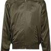 Maison Kitsuné Teddy logo-embroidered Track Jacket Green Men Sport Jackets & Windbreakers Maison-Kitsune