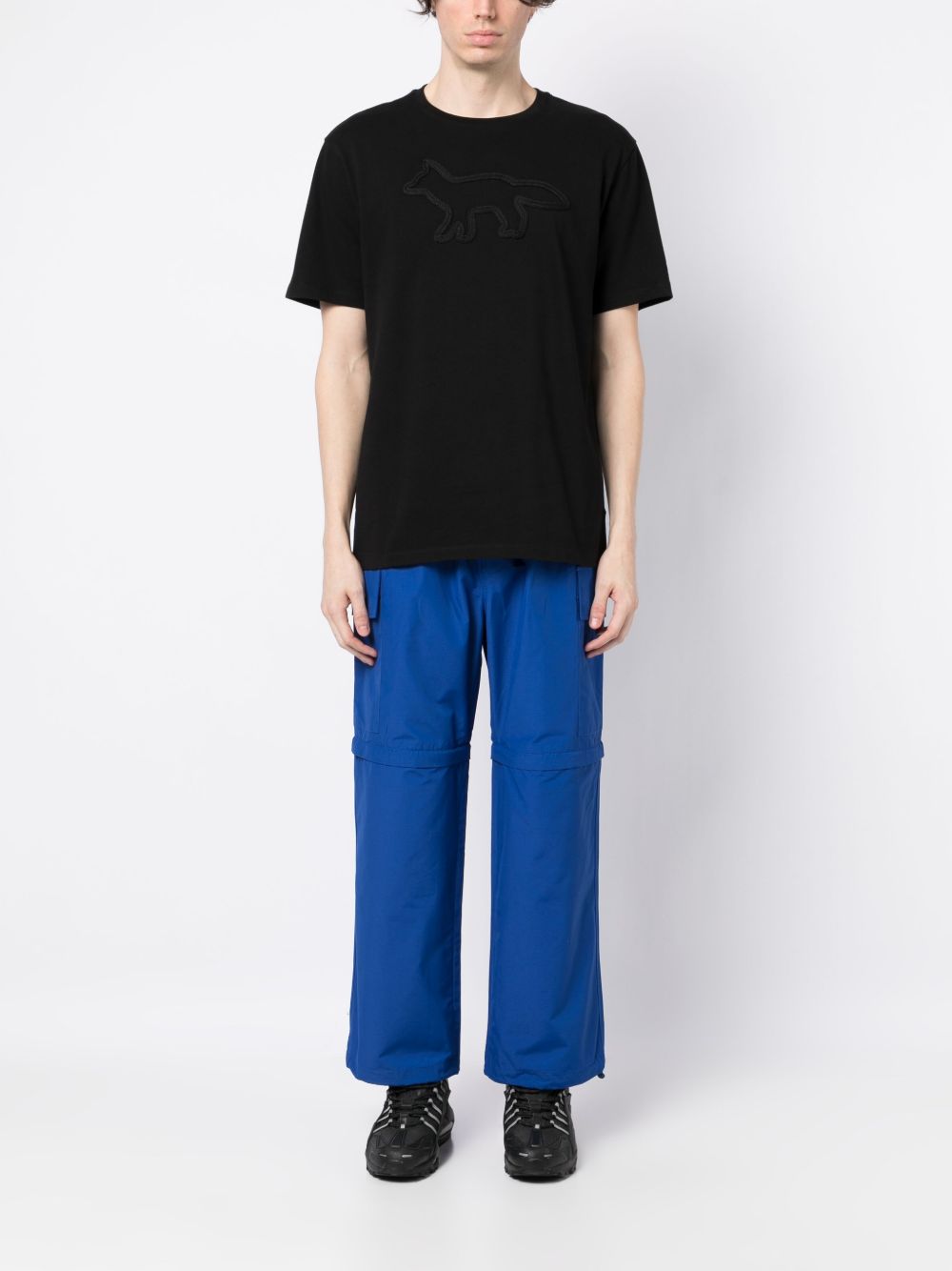 Maison-Kitsune Maison Kitsuné water-resistant Convertible Track Pants Blue Men Sweatpants