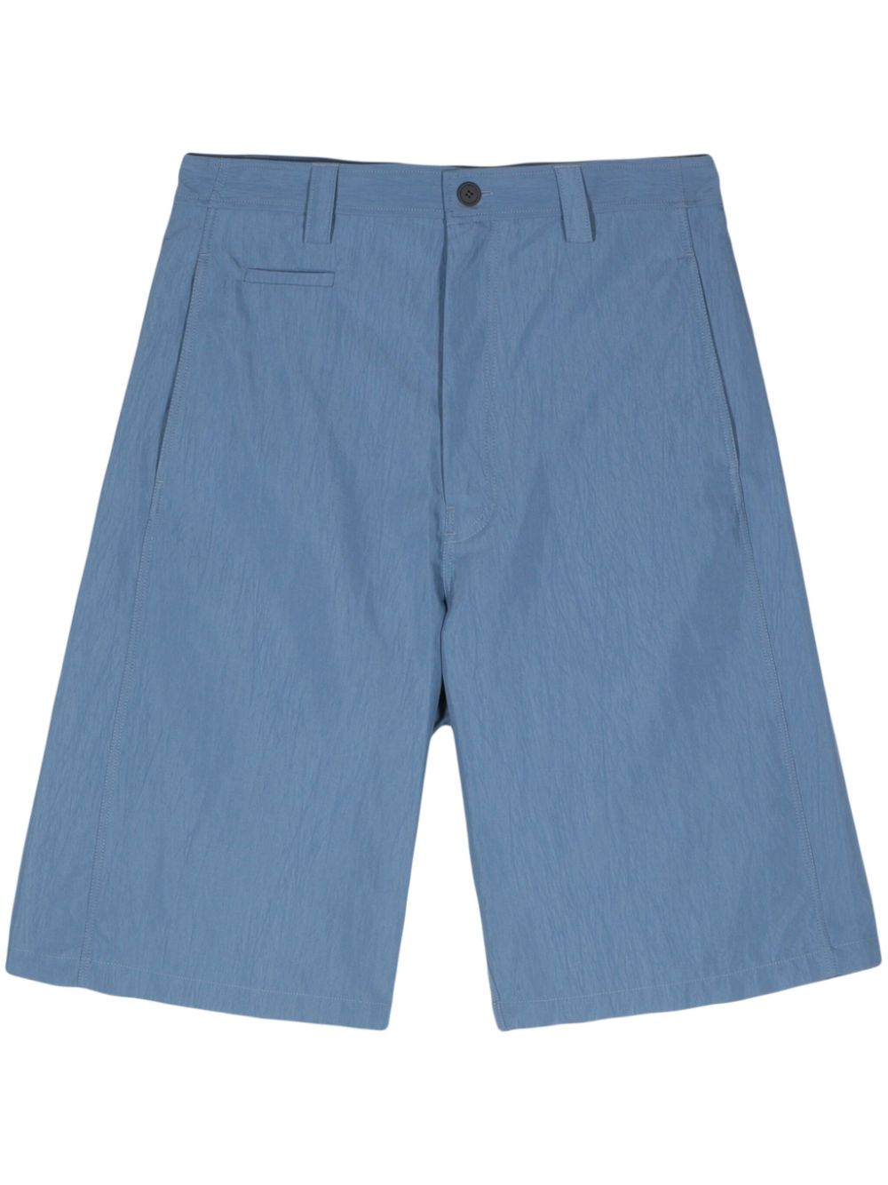 Men Bermuda Shorts Maison-Kitsune Maison Kitsuné logo-patch Bermuda Shorts Blue