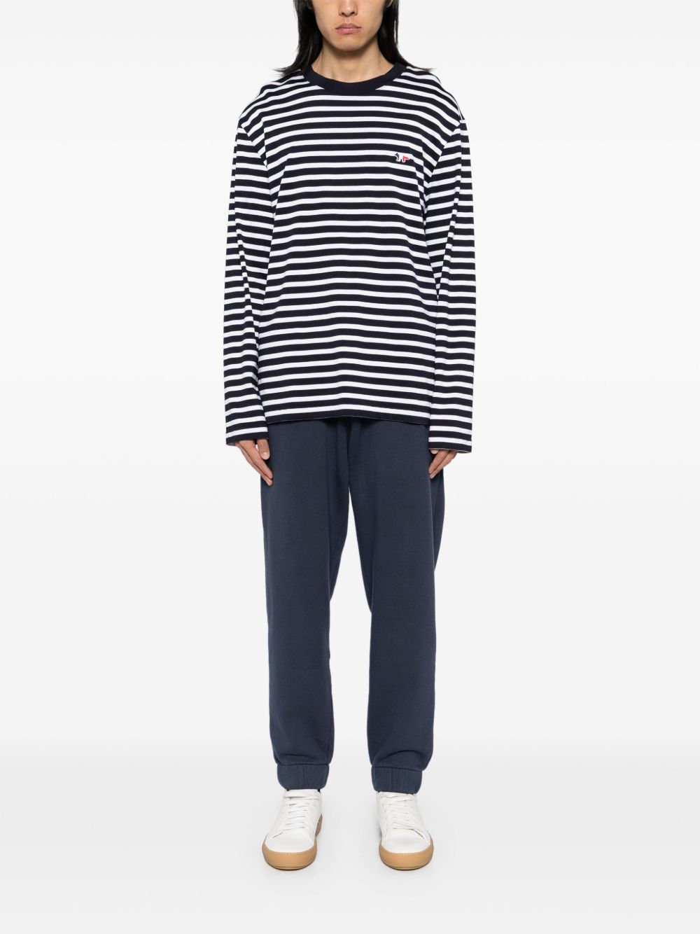 Maison Kitsuné Bold Fox Head Patch Comfort Track Pants Blue Maison-Kitsune Men Sweatpants
