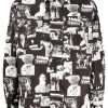 Maison-Kitsune Maison Kitsuné graphic-print Cotton Shirt Black Men Shirts