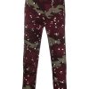 Maison Kitsuné camouflage-print Cotton Joggers Red Maison-Kitsune Men Sweatpants