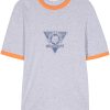 Maison Kitsuné Endless Summer Fox Cotton T-shirt Grey Men T-Shirts Maison-Kitsune