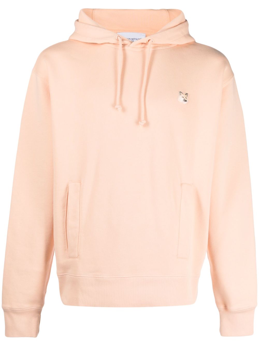 Maison-Kitsune Hoodies Men Maison Kitsuné fox-patch Cotton Hoodie Orange