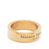 Maison-Kitsune Rings Men Maison Margiela engraved-logo Silver Ring Gold