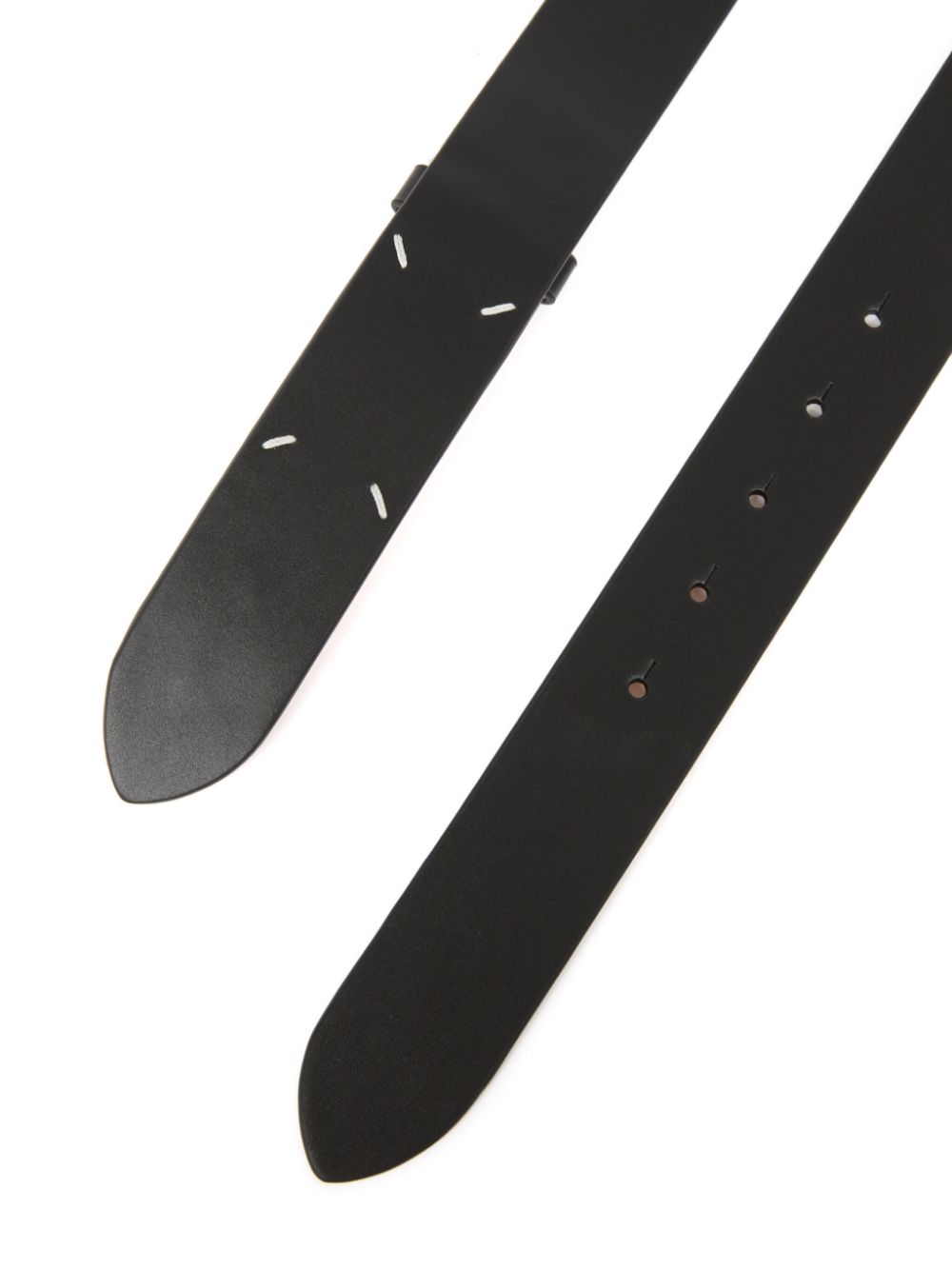 Maison Margiela Leather Belt Black Men Belts Maison-Kitsune